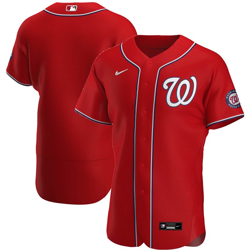 Men Washington Nationals Nike Red Alternate 2020 Authentic Team Jersey ->women mlb jersey->Women Jersey